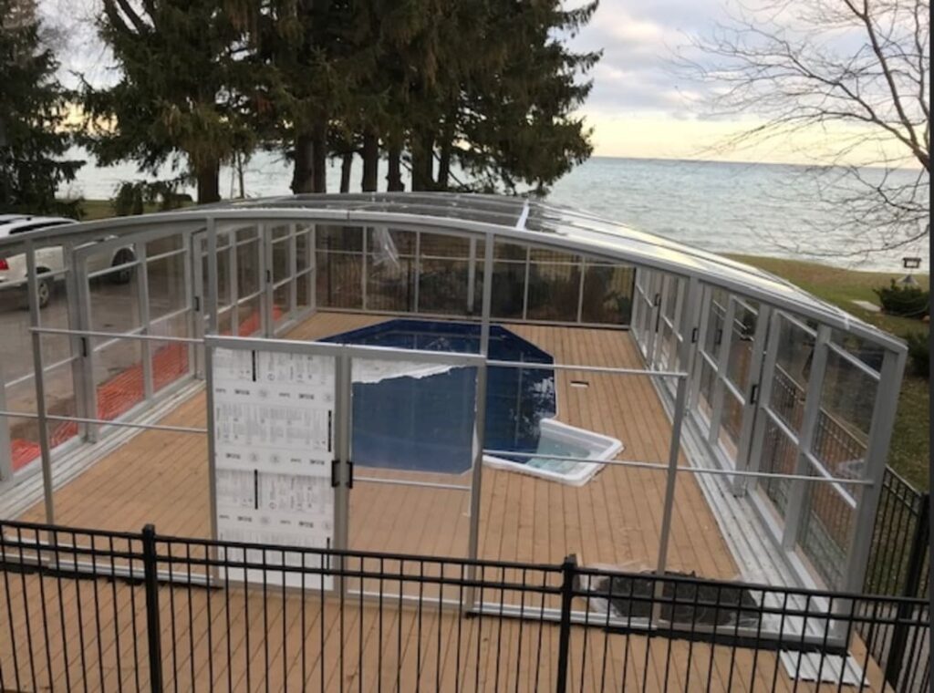 High Profile Pool Enclosure