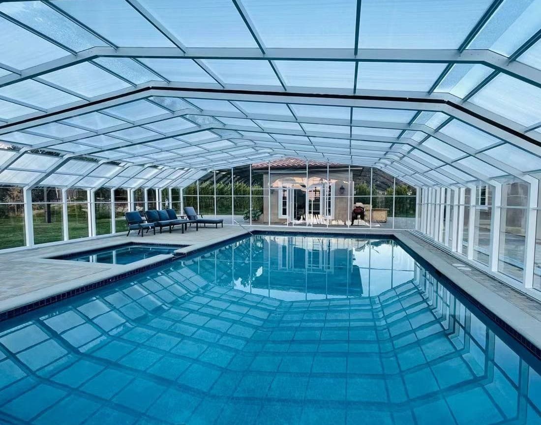 Tall height pool enclosure
