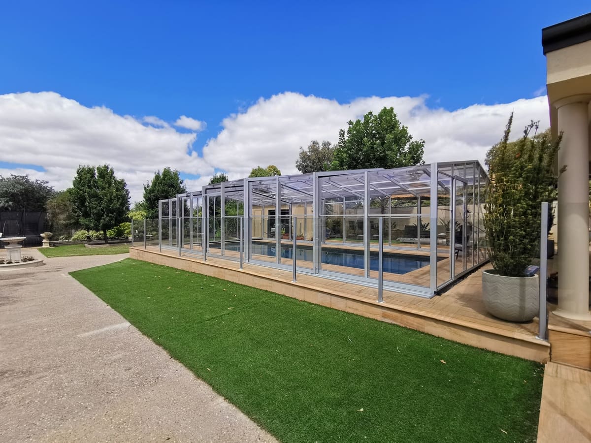 NOVA retractable pool enclosure