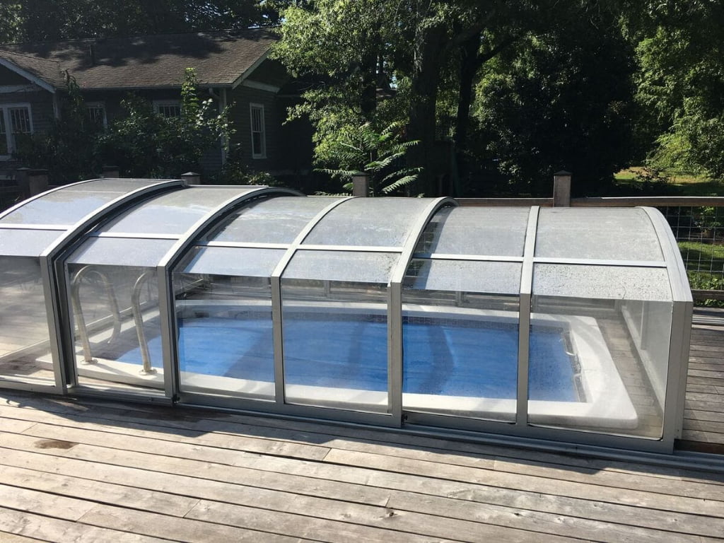 Low Profile Pool Enclosure