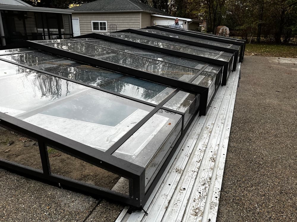Low Profile Pool Enclosure