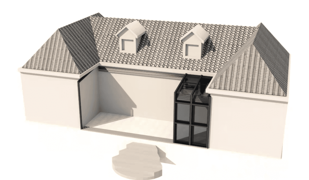 Wall‑Mounted Profile Pool Enclosure