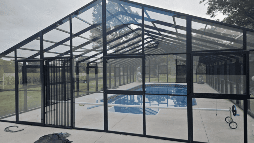 High Profile Pool Enclosure