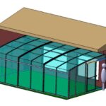 Wall‑Mounted Profile Pool Enclosure