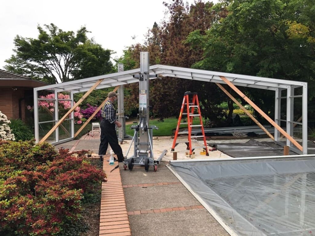 High Profile Pool Enclosure